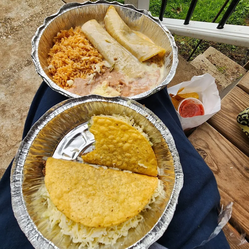 Taco Two Enchiladas Rice